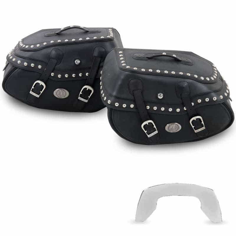 Satteltaschensatz Buffalo Big Custom schwarz für C-Bow Träger Hepco & Becker