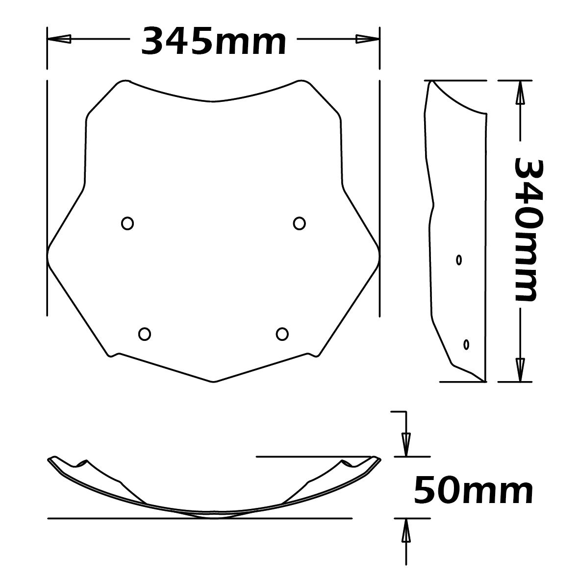 Windschutzscheibe Rallye für BMW R 1200 GS LC /Adventure L /Rallye, R 1250 GS