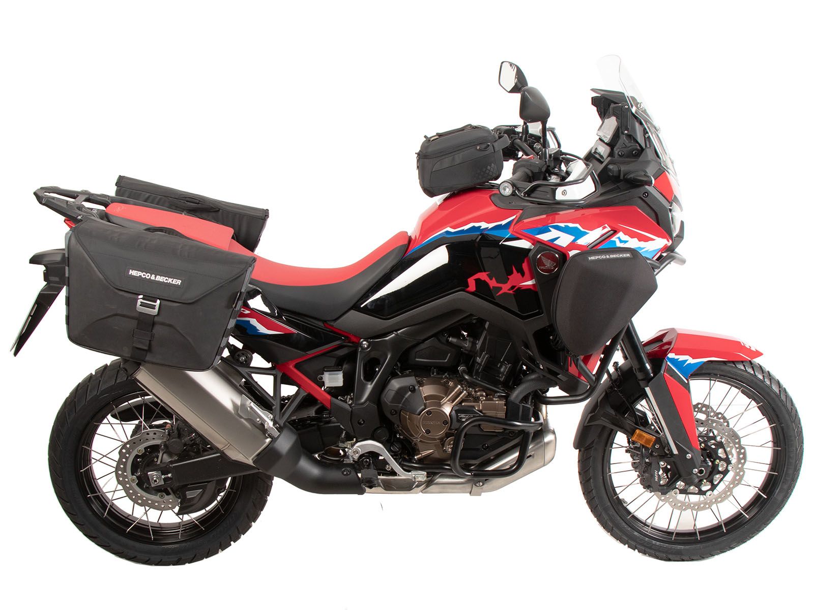 C-Bow Seitenträger schwarz für Honda CRF 1100 Africa Twin Adventure Sports (24-) Hepco & Becker