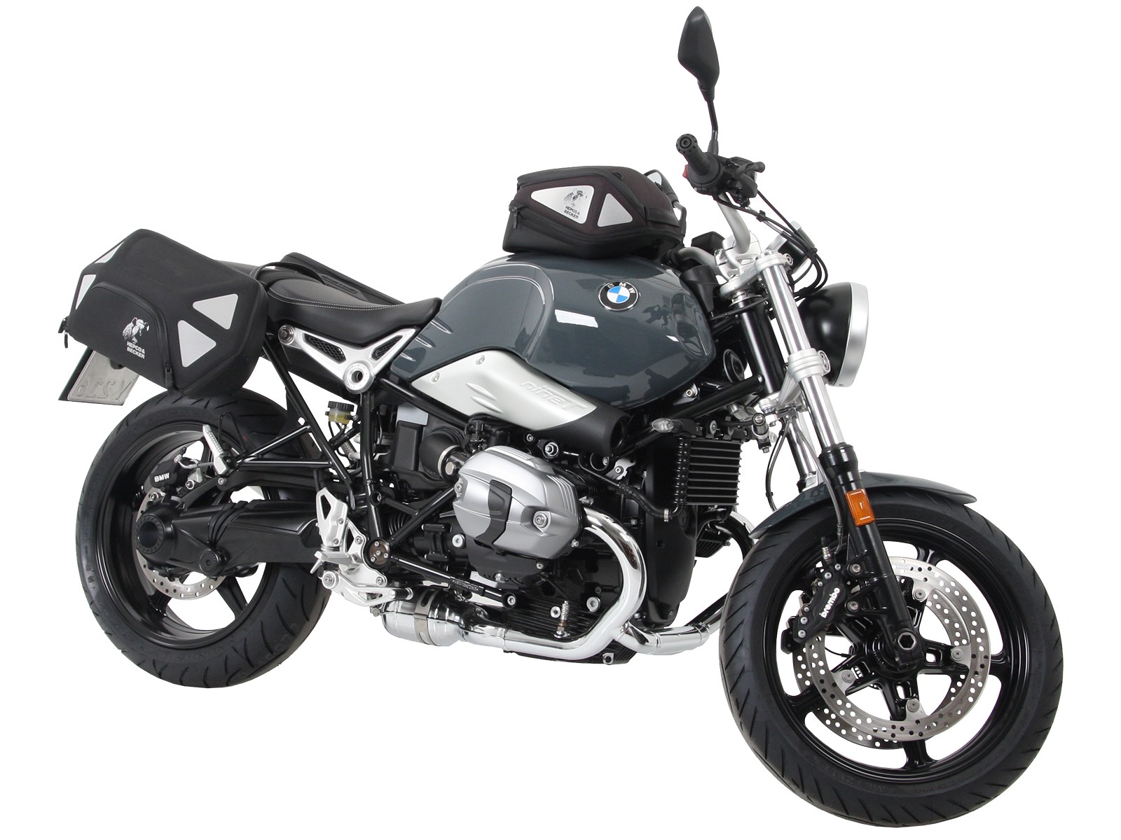 C-Bow Seitenträger schwarz für BMW R nineT Pure (17-23) Hepco & Becker