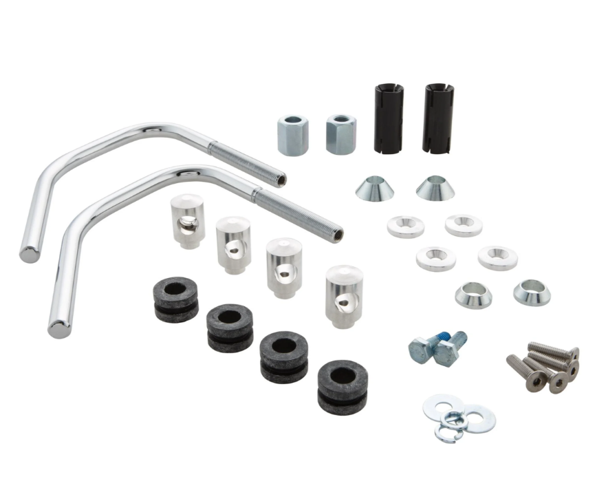 Montagematerial Flyscreen für Vespa Sprint 50-150ccm 2T/​4T, silber