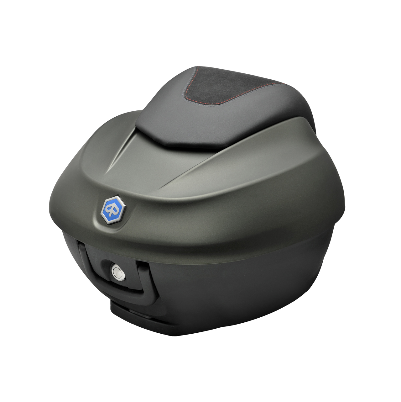 Top Case Kit 36 l. Grün Jungle XV7_verde army 333/A Original Piaggio für Beverly HPE (inkl. Haltepla