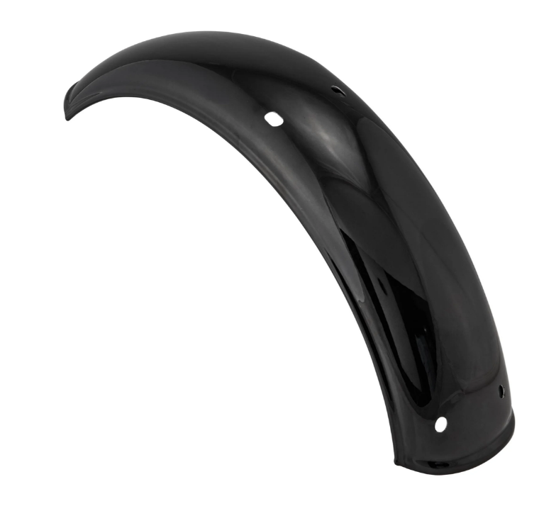 Kotflügel 2.0 Garelli ohne Halter für Vespa PX 80-200ccm, Metall schwarz glänzend