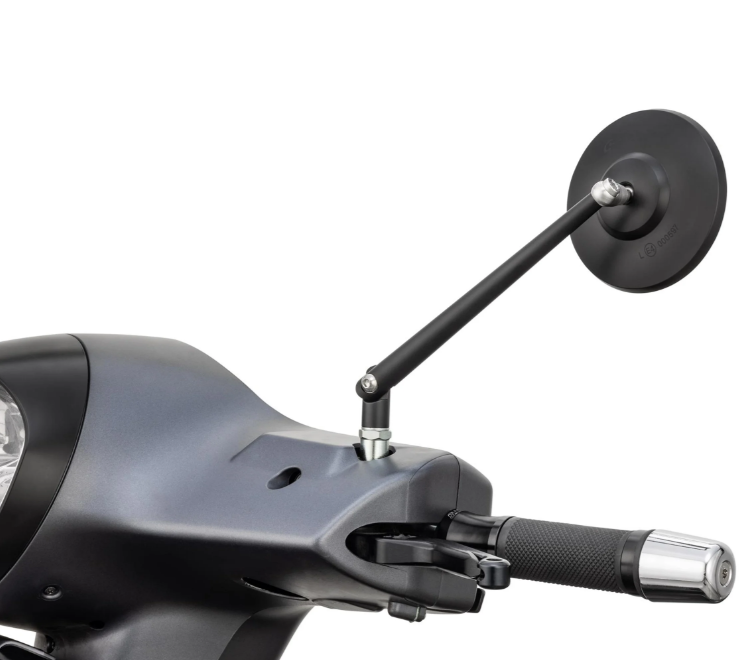 Standard Spiegel links oder rechts für Vespa ​PX 125-200ccm, schwarz matt