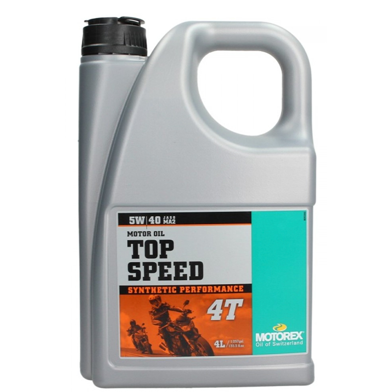 Motorex Motoröl 4-Takt, 4 l, SAE 5W-40, Top Speed Synthetic Performance, teilsynthetisch