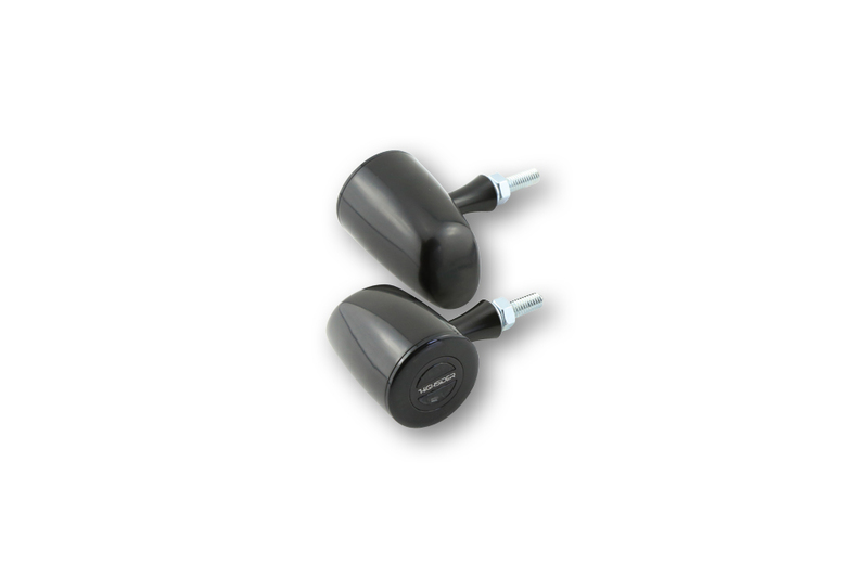 HIGHSIDER pro Rocket Classic LED Blinker/Positionslicht Schwarz 2in1, E-Geprüft (Paar)