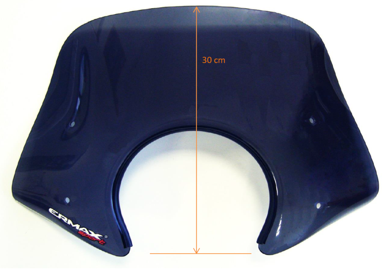 Windschild ERMAX Piccolo H 300 mm für Vespa Primavera 50-150ccm 2T/​4T, klar