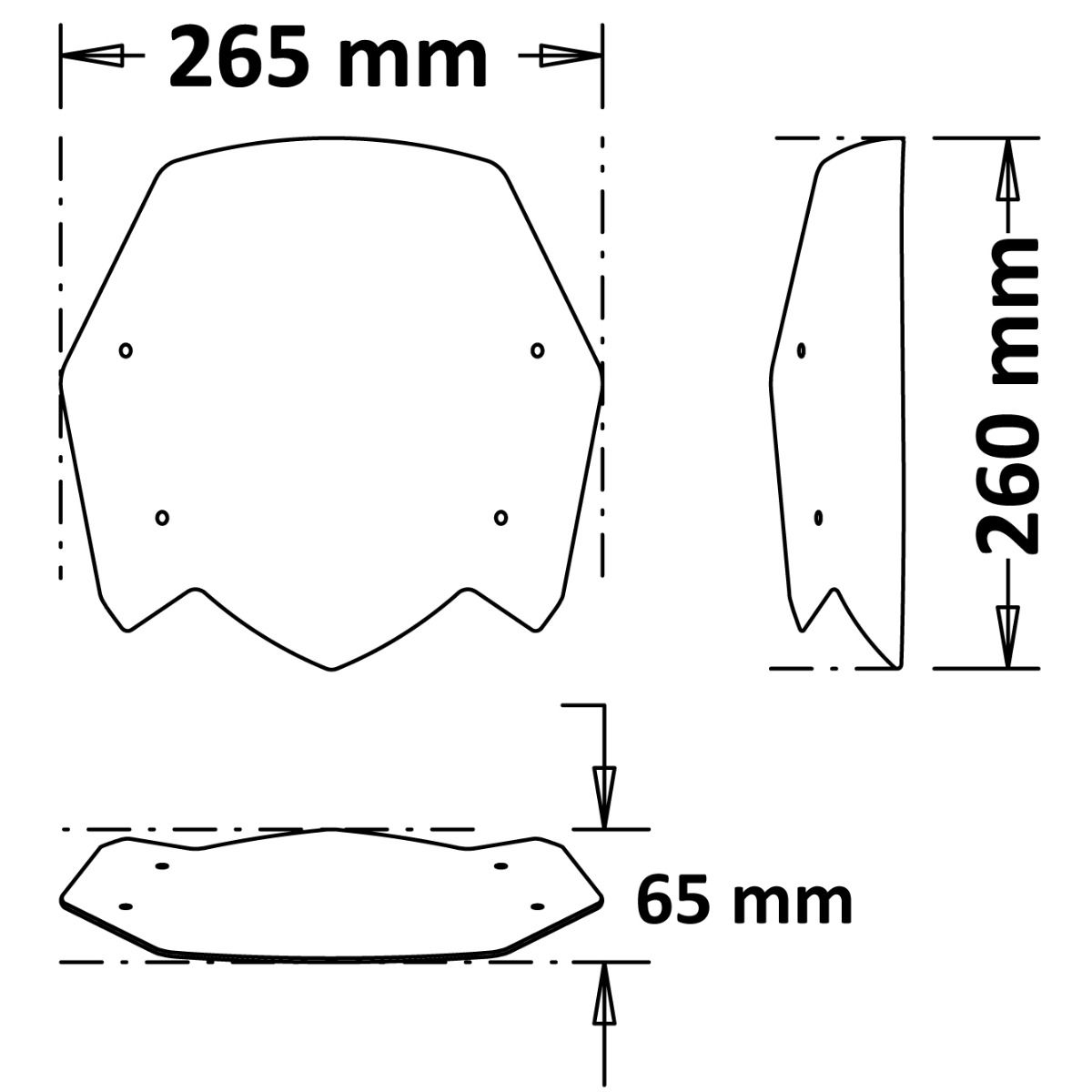 Windschild Rally für Yamaha Ténéré 700 (19-24)