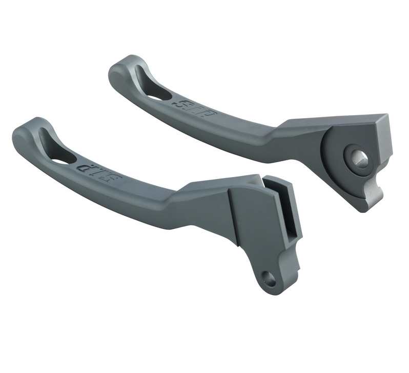 Sporthebel Set Bremse Shorty für Vespa LX /​LXV /​S /​Primavera /​Sprint 50-150ccm, grau matt