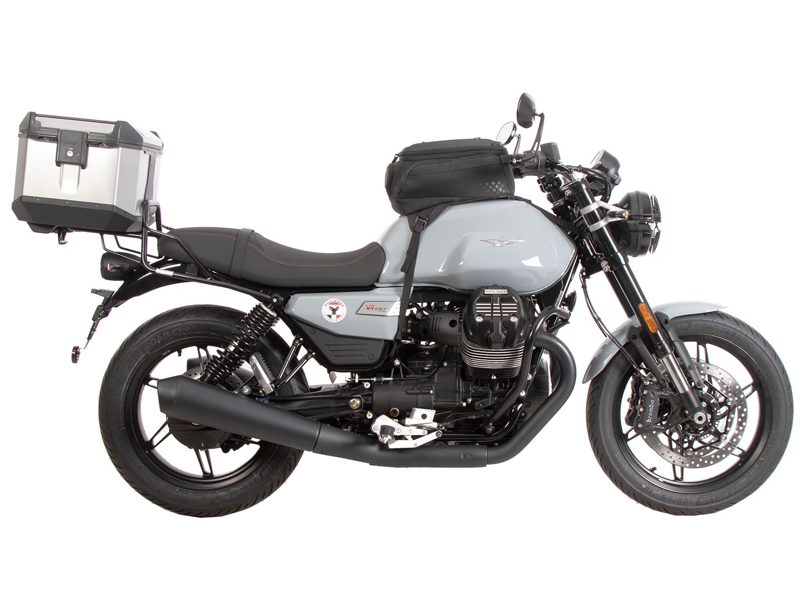 Rohrgepäckbrücke Topcase-Träger schwarz für Moto Guzzi V7 850 Sport (25-) Hepco & Becker