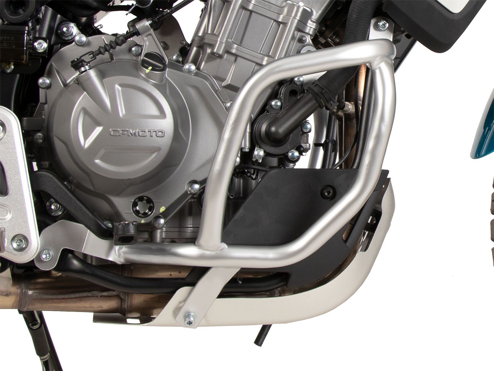 Motorschutzbügel silber für CFMoto 450 MT (24-) Hepco & Becker