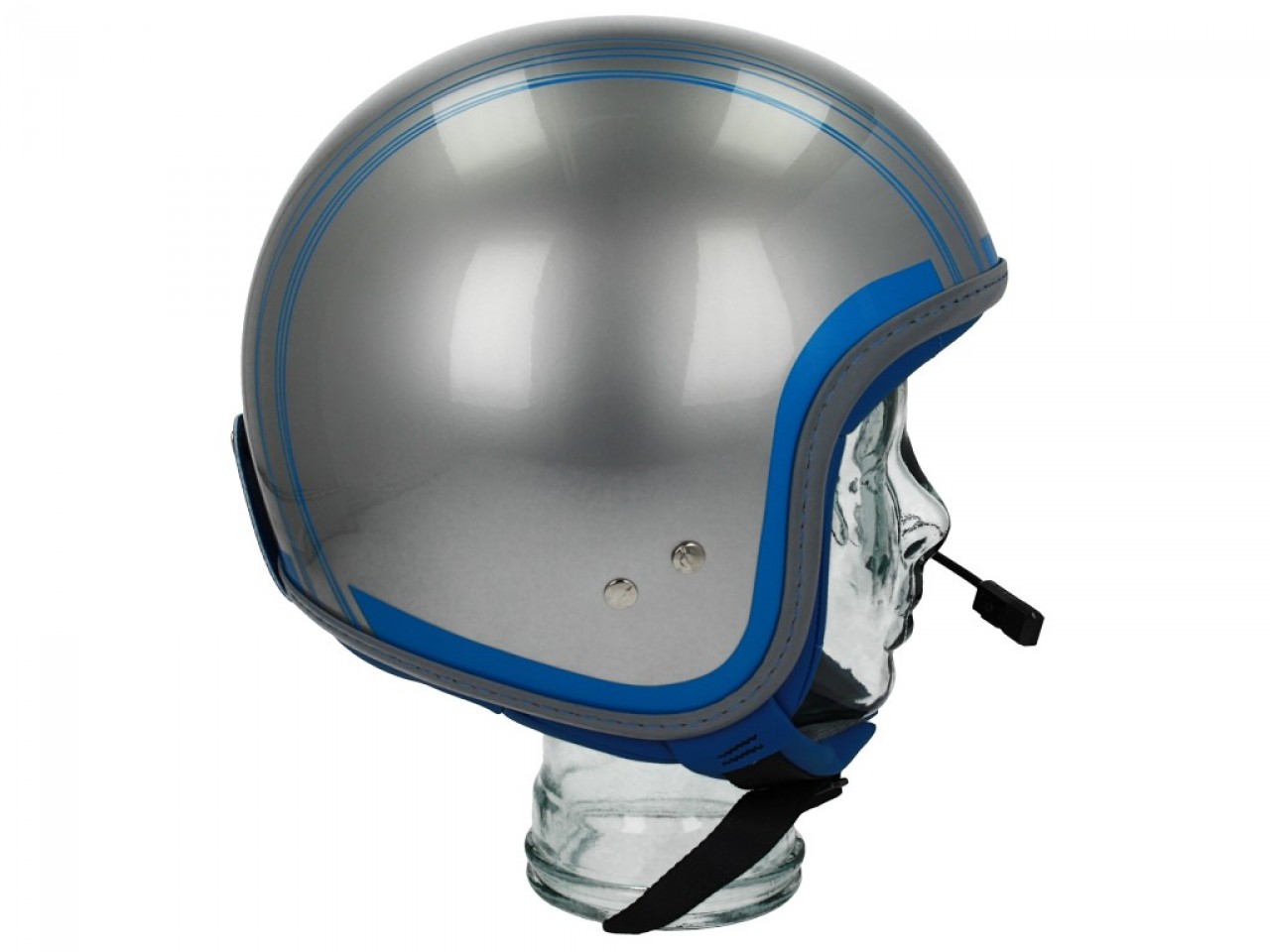 Vespa Jethelm Elettrica Tech blu (Bluetooth) silber