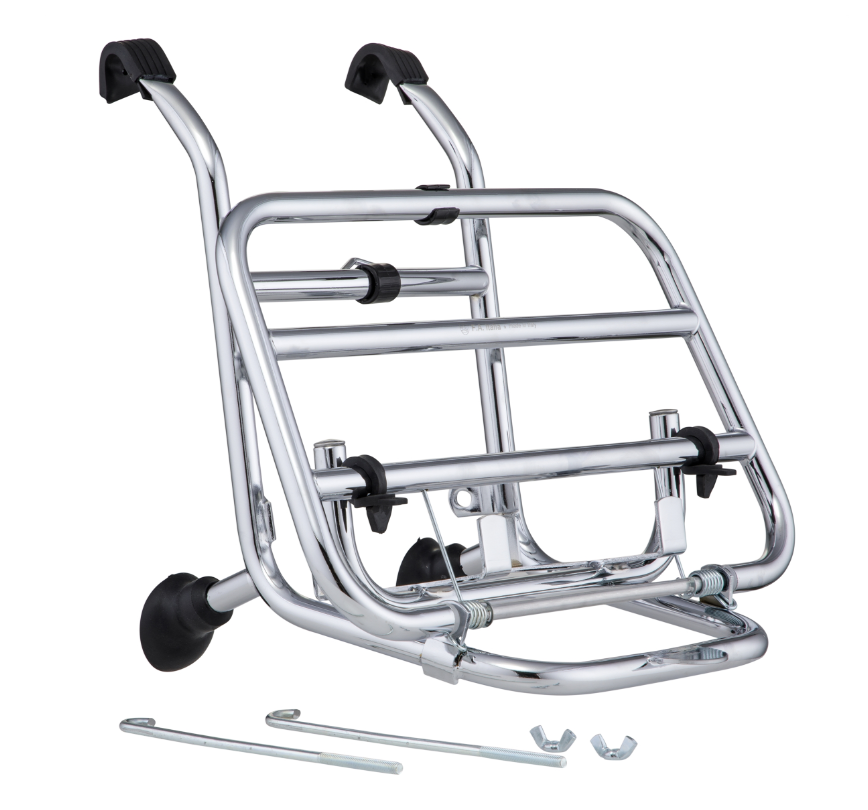 Gepäckträger vorne für Vespa PX 80-200ccm, klappbar, chrom