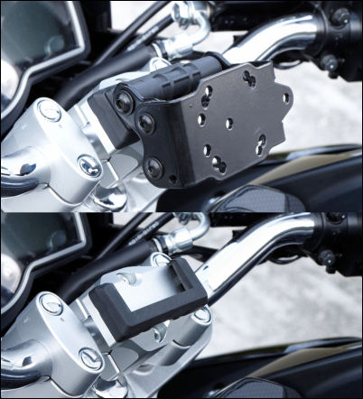 Halterung für Navigationsgeräte für Suzuki GSR750 BJ. 2011-2016/ V-Strom 1000 BJ. 2017/ V-Strom 1000
