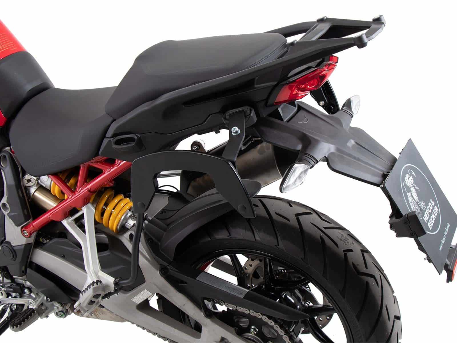 C-Bow Seitenträger schwarz für Ducati Multistrada V4/S/S Sport/Pikes Peak (21-24) /Rally (23-24)