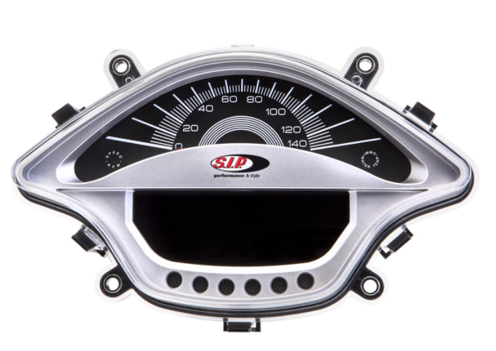 Drehzahlmesser/Tacho für Vespa Primavera/​Sprint 50-150ccm 2T/​4T AC, silber