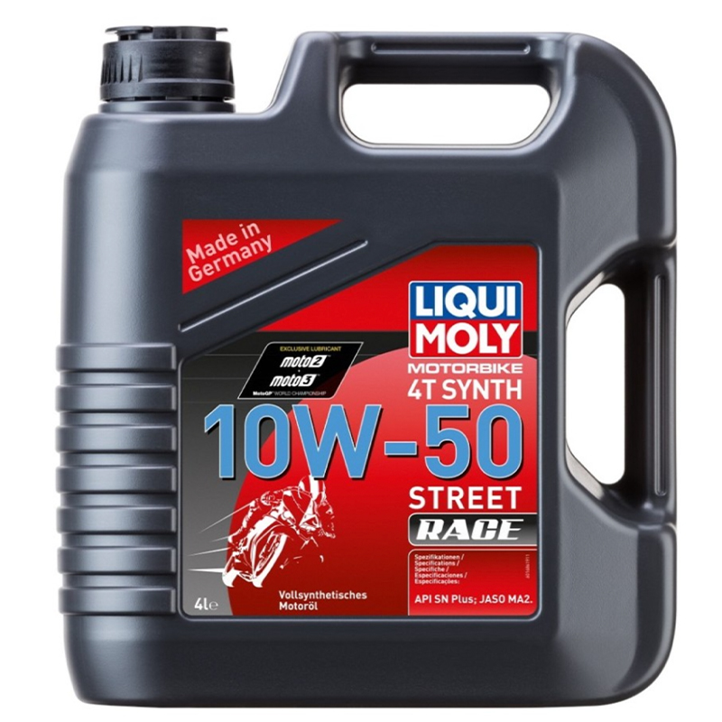 Liqui Moly Motoröl 4-Takt, 4 l, SAE 10W-50, Street Race, vollsynthetisch