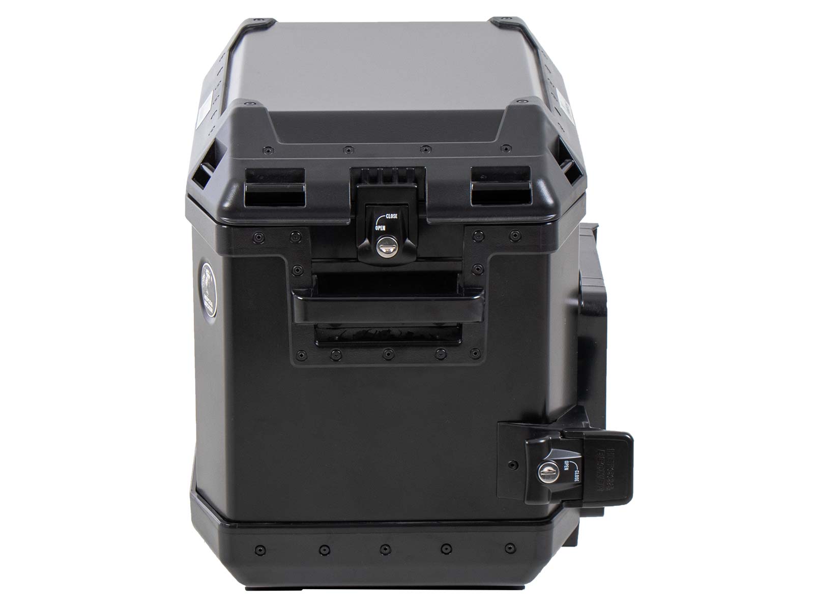 Seitenkoffer Alu Xplorer 40 Cutout links schwarz Hepco & Becker
