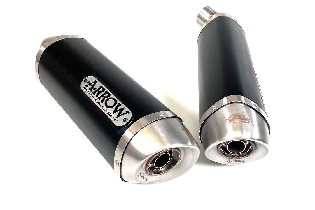 ARROW Auspuff DARK STREET THUNDER für Ducati Monster 696 / 796 / 1100 2008-2014