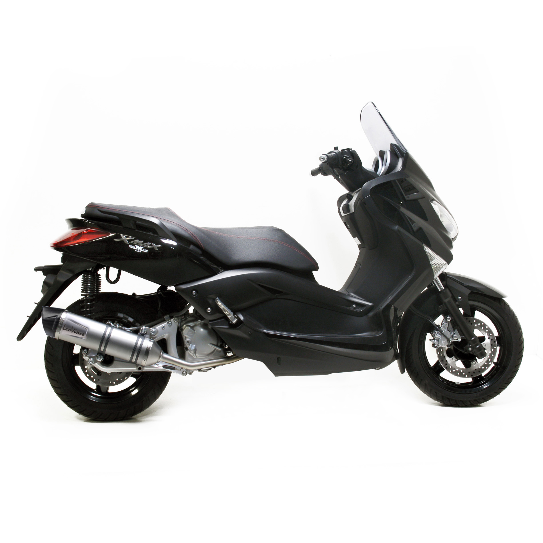 LeoVince Auspuffanlage komplett SBK LV One Evo 2, Edelstahl für Yamaha X-MAX / X-City 250 (Bj.06-16)