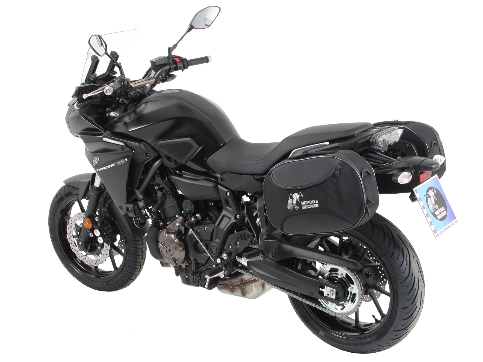 C-Bow Seitenträger schwarz für Yamaha Tracer 700 / Tracer 700 GT (Bj.16-) Hepco & Becker