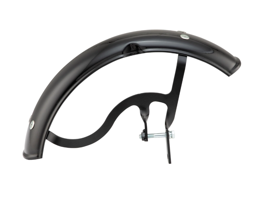 Kotflügel Garelli für Vespa PX 80-200ccm, Metall, schwarz glänzend