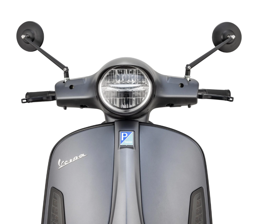 Standard Spiegel links oder rechts für Vespa ​PX 125-200ccm, schwarz matt
