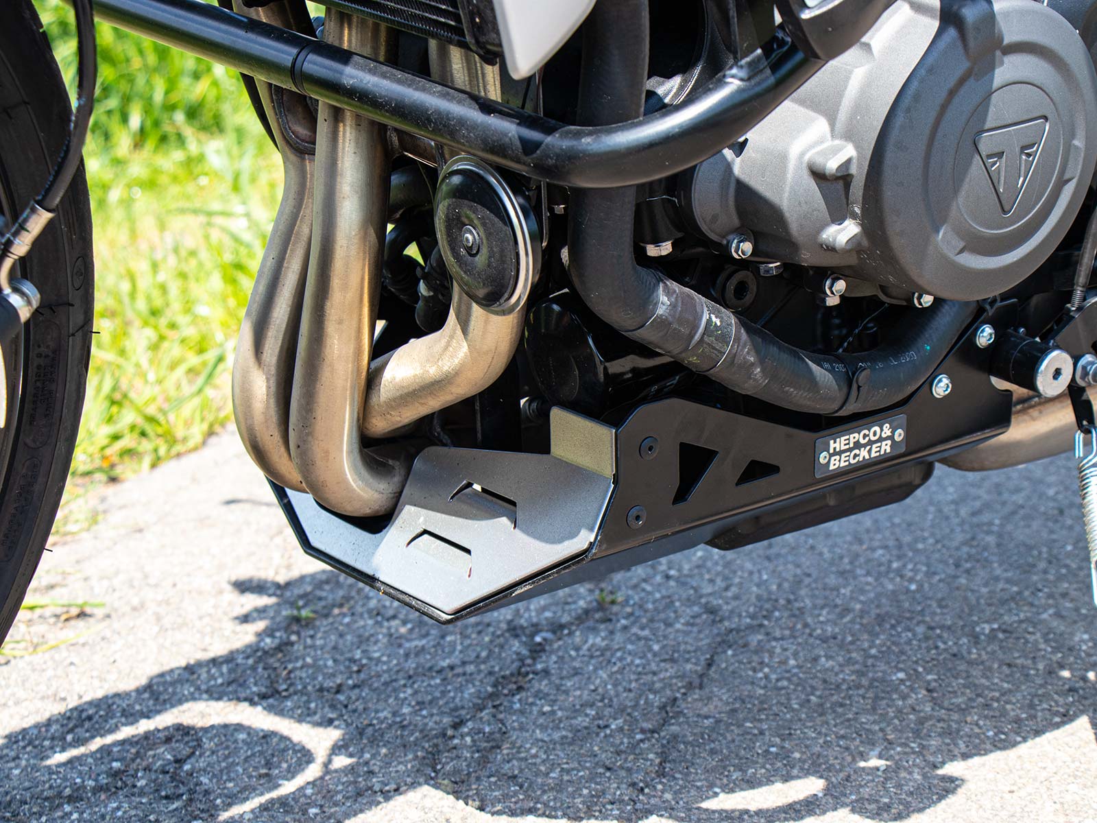 Bugspoiler silber/schwarz für Triumph Trident 660 (21-) Hepco & Becker