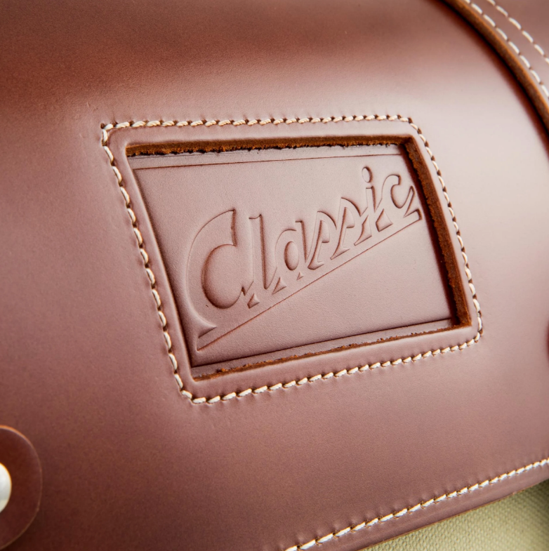 Lederkoffer "Classic" für Vespa, Leder/Canvas