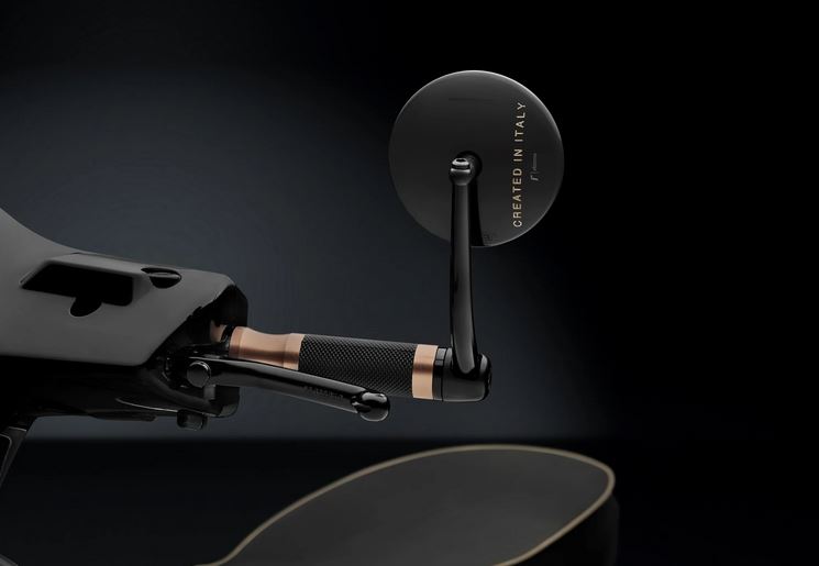 Sporthebel RIZOMA 3D, links für Vespa GTS/​GTS Super/​GTV/GT (-22), schwarz eloxiert