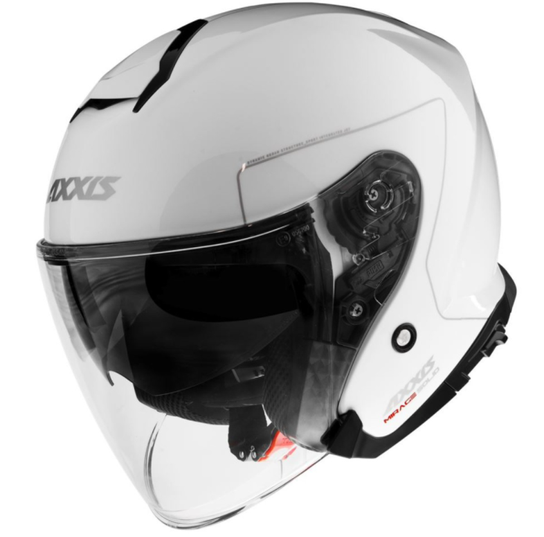 Axxis Jethelm, Mirage SV Solid, weiß glänzend