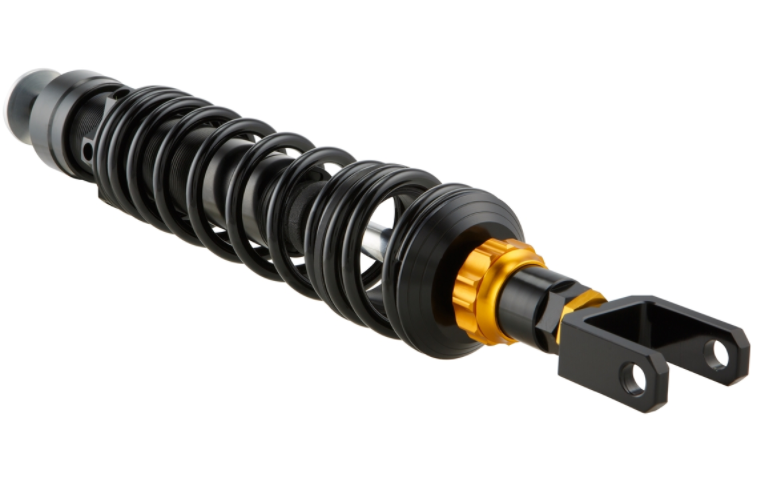 Stoßdämpfer "Black Edition", hinten für Vespa Primavera/​Sprint 50ccm 2T/​4T, schwarz