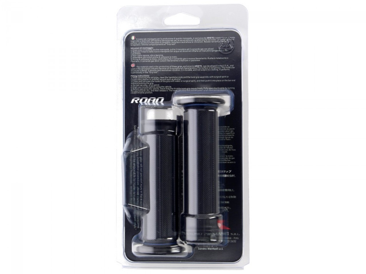 ariete Griffgummisatz offen, Ø 22,00/24,00 mm, Länge: 120 mm, schwarz, Super Soft