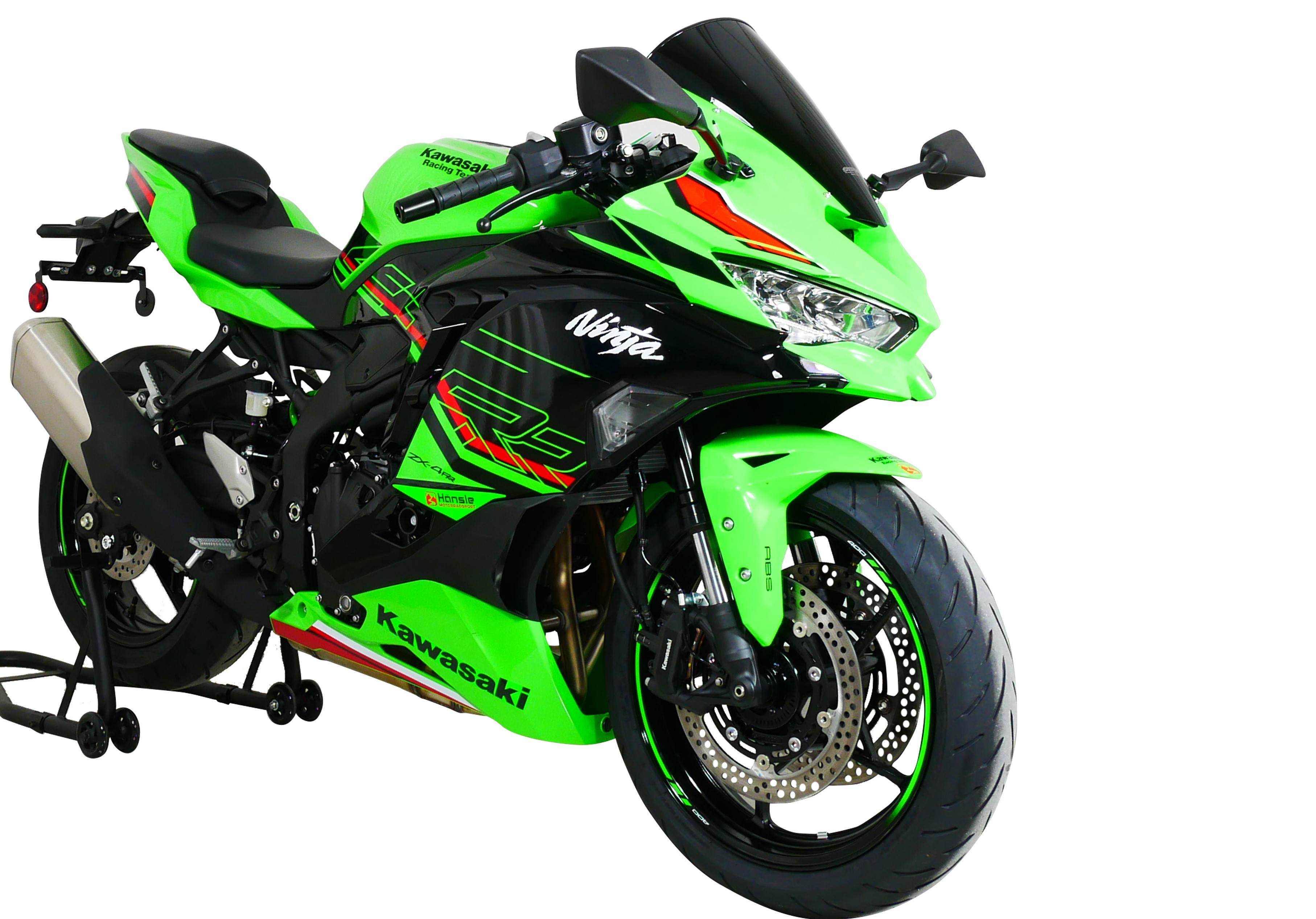 MRA Racingscheibe "R" schwarz für Kawasaki ZX-4 R / ZX- 4 RR (24-)