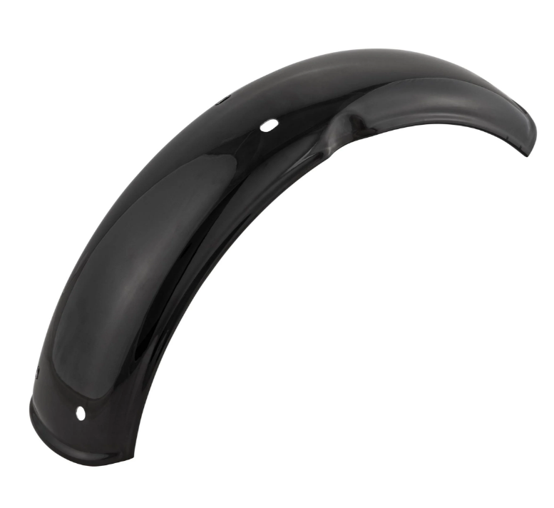 Kotflügel 2.0 Garelli ohne Halter für Vespa PX 80-200ccm, Metall schwarz glänzend
