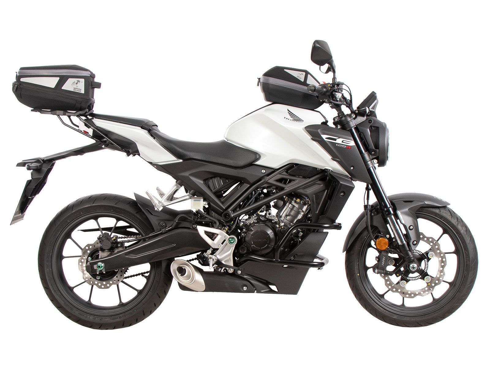 Royster Rearbag Sport Hecktasche schwarz/grau inkl. Basic Befestigung Hepco & Becker