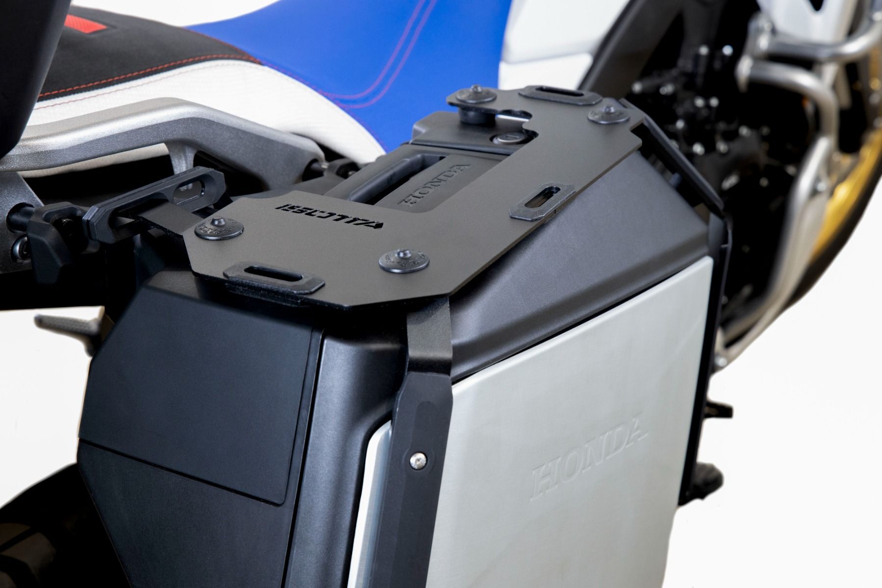 Gepäckträger für Seitenkoffer Honda XL 750 Transalp /NT 1100 /ADV 750 /NC 750 X, Alu, schwarz