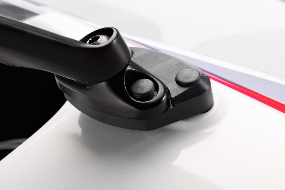 SW-Motech Spiegelverlängerung mit Kontur-Distanzstück, schwarz für Honda CBR 650 F