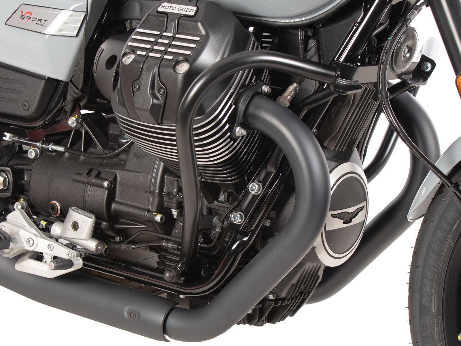 Motorschutzbügel schwarz für Moto Guzzi V7 850 Special (25-) Hepco & Becker
