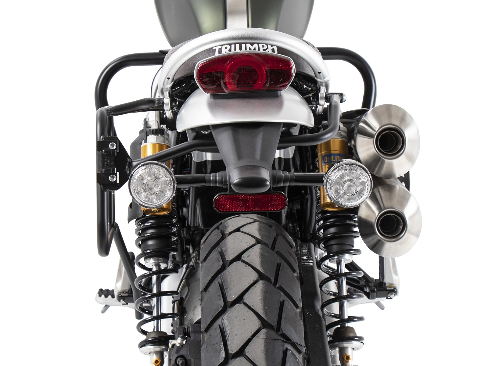 Seitenkofferträger festverschraubt einseitig links schwarz für Triumph Scrambler 1200 XE (2019-)