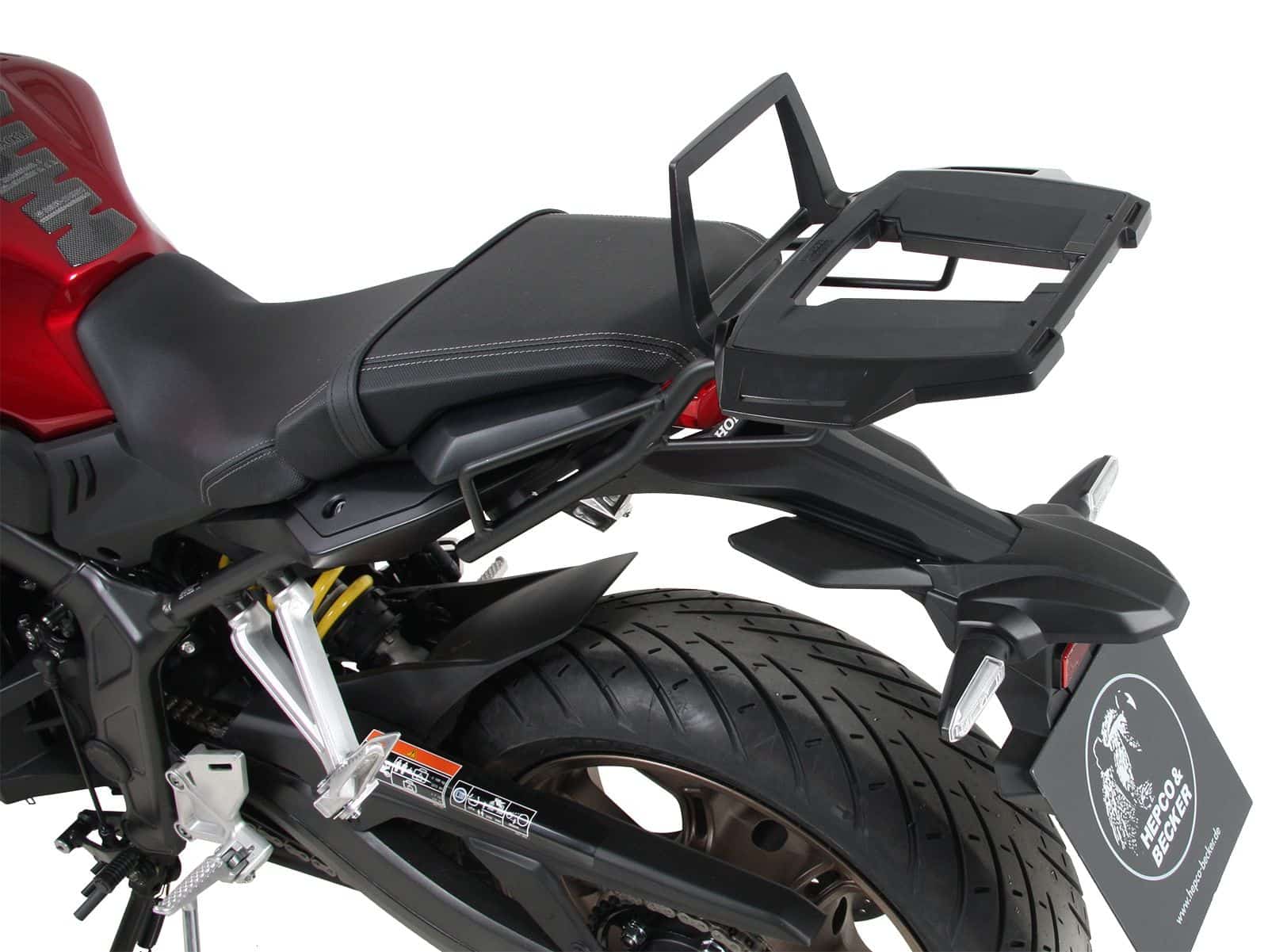 Alurack Topcaseträger schwarz für Honda CBR 650 R (19-20) Hepco & Becker