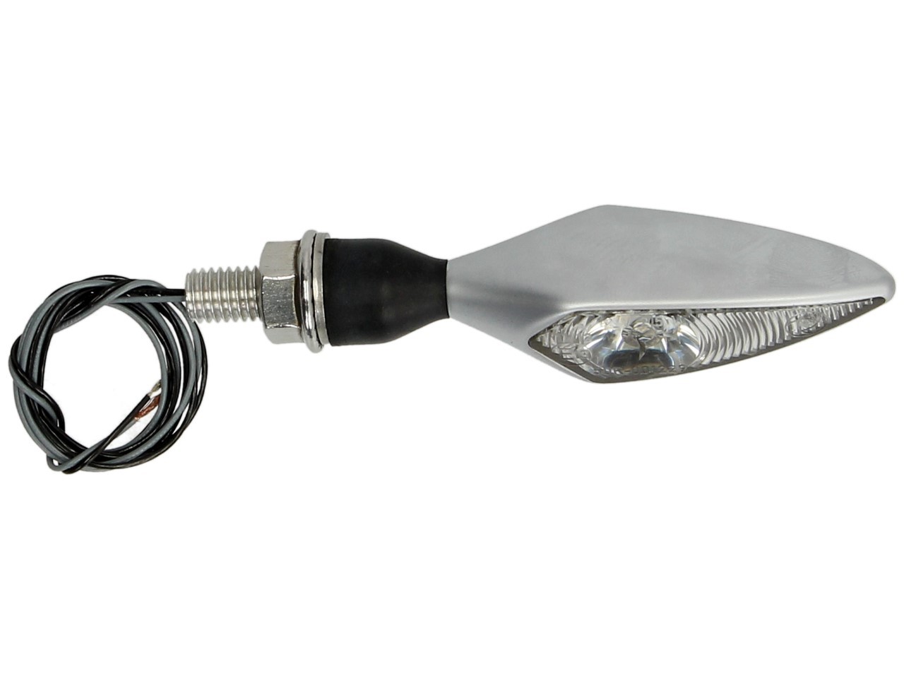 Kellermann Blinker, Rhombus, Stahl, LED, VL/HR, 12 V, chrom matt, M8x20, E-geprüft