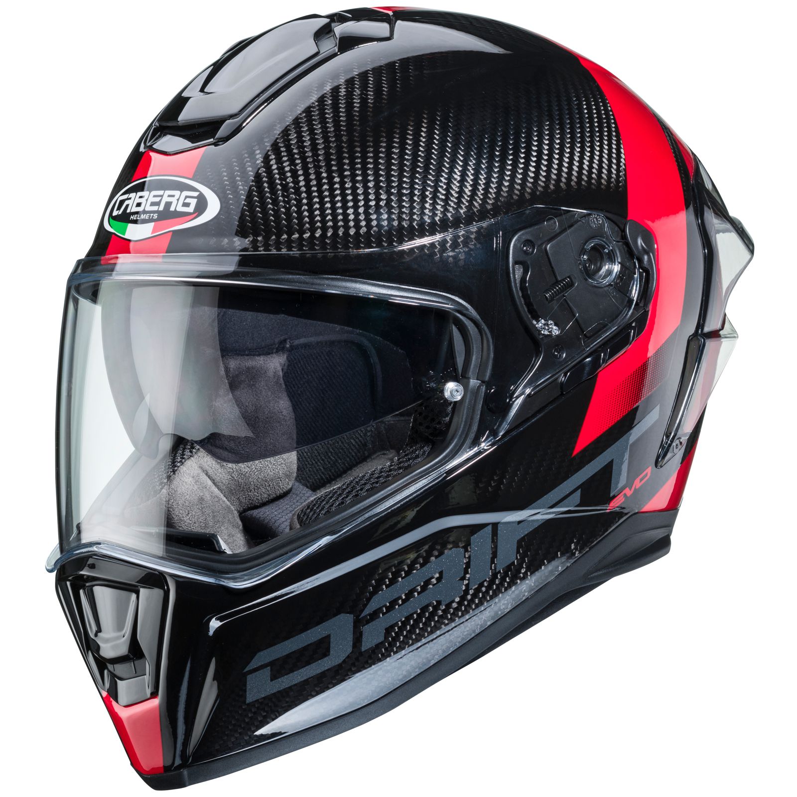 Caberg Helm Drift Evo Carbon Sonic, schwarz/rot