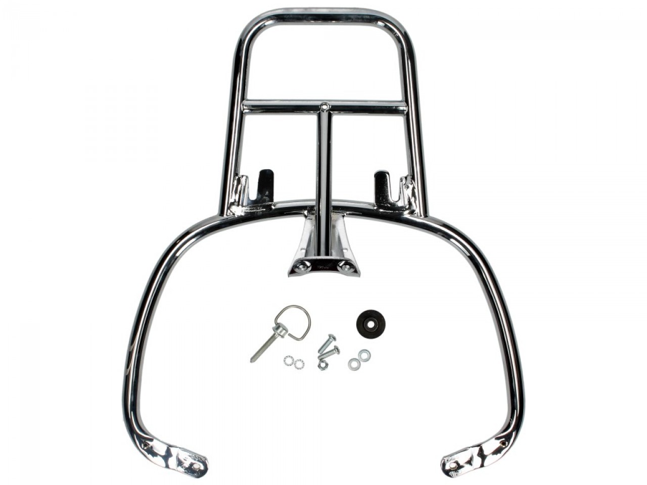 Topcase Kit 32L blau (261/A), Rückenpolster braun für Vespa Sprint / Primavera