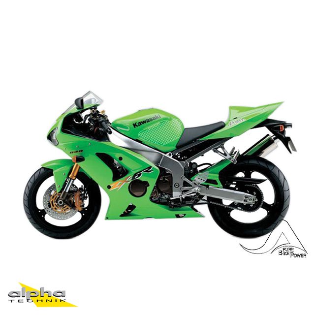 Stompgrip schwarz, Volcano, für Kawasaki ZX6R(R) 2003-2004, ZZR600 2005-2008