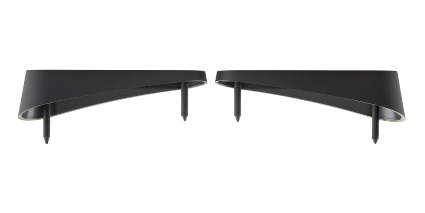 Halter Reflektor Seitenverkleidung, hinten links & rechts für Vespa, schwarz matt