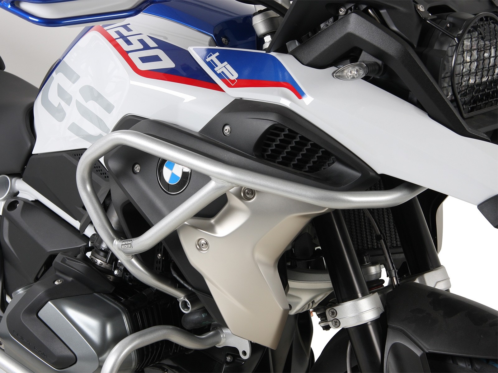 Tankschutzbügel silber für BMW R 1250 GS (19-23) Hepco & Becker