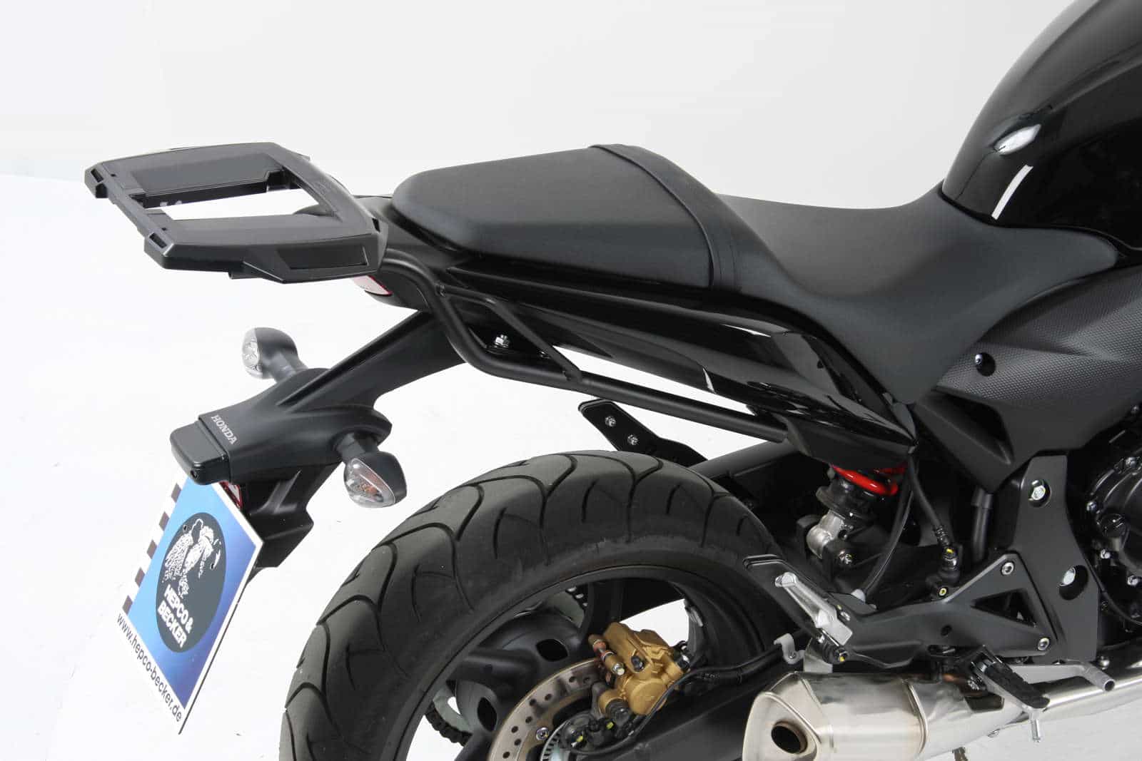 Alurack Topcaseträger schwarz für Honda CB 600 F Hornet (11-15) Hepco & Becker