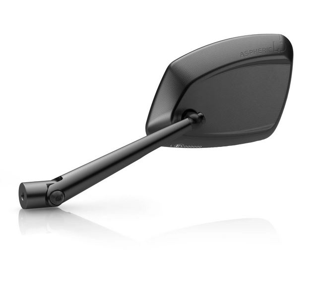 Spiegel RIZOMA 4D links für Vespa, schwarz eloxiert