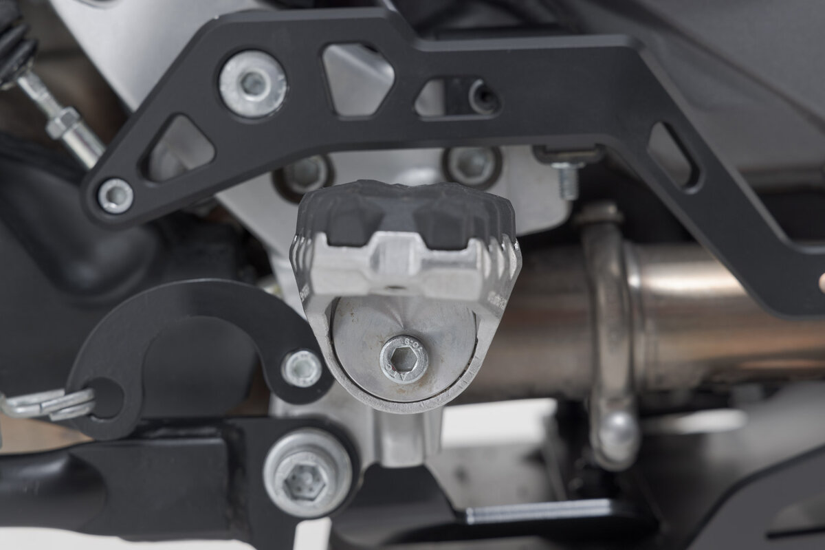 SW-Motech Verstellbare Fußrasten EVO, Edelstahl, für Ducati DesertX